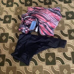 Younique Vibrant Pink and Black Striped Camisole